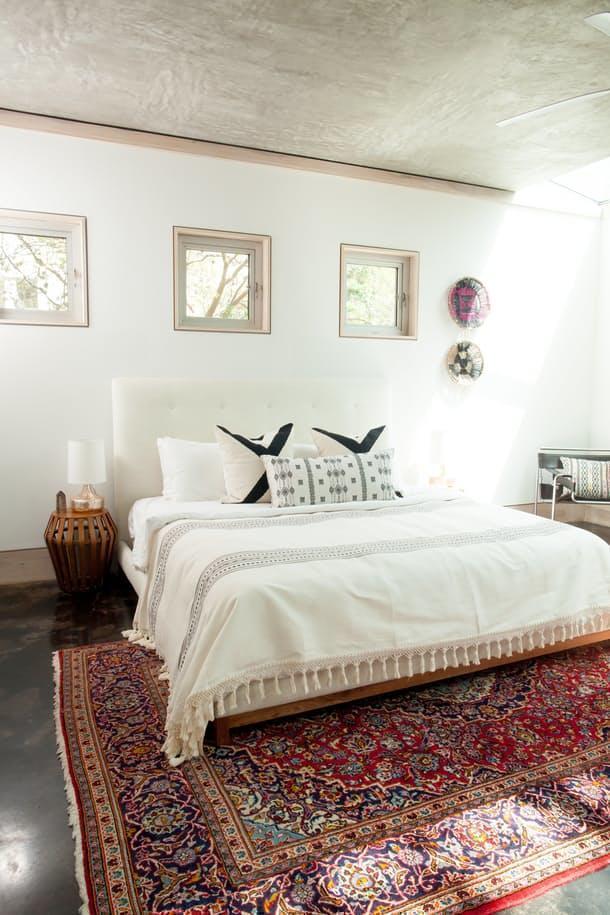 Kayla and Amirs Apartment Therapy House Tour with Coral & Tusk pillow