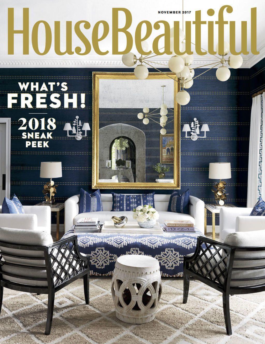 Coral & Tusk mention on the cover of House Beautiful magazine