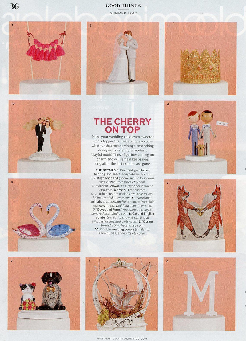 Coral & Tusk mention in Martha Stewart Weddings magazine