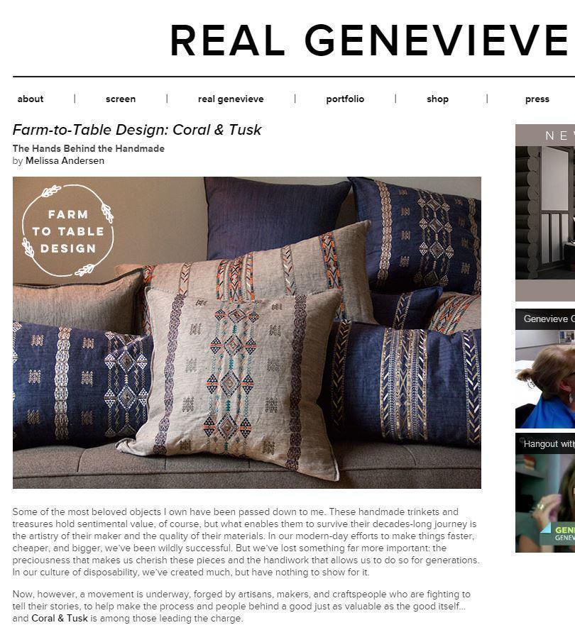 Coral & Tusk mention in Real Genevieve magazine