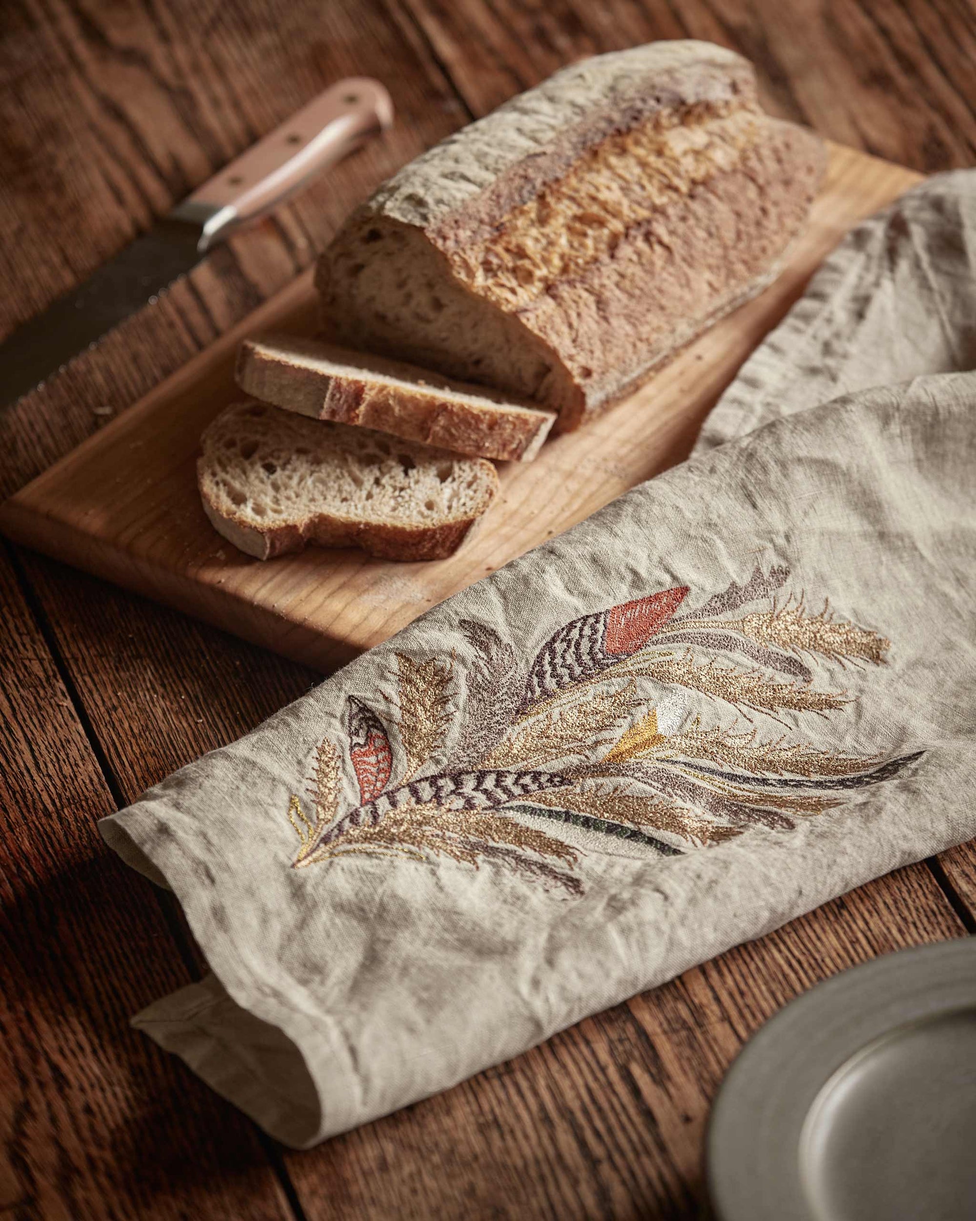 Wheat Harvest Tea Towel