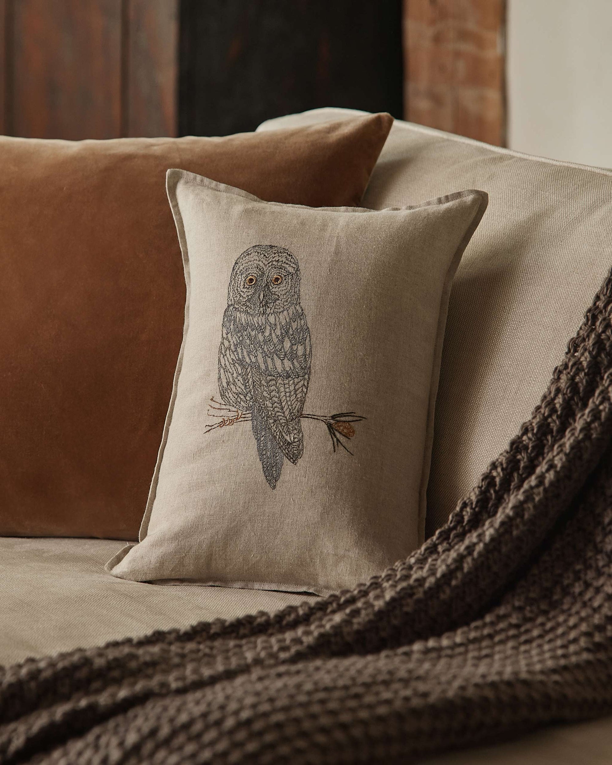 Great Grey Owl Pillow