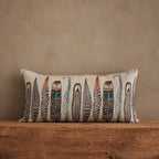 Large Feathers Lumbar Pillow