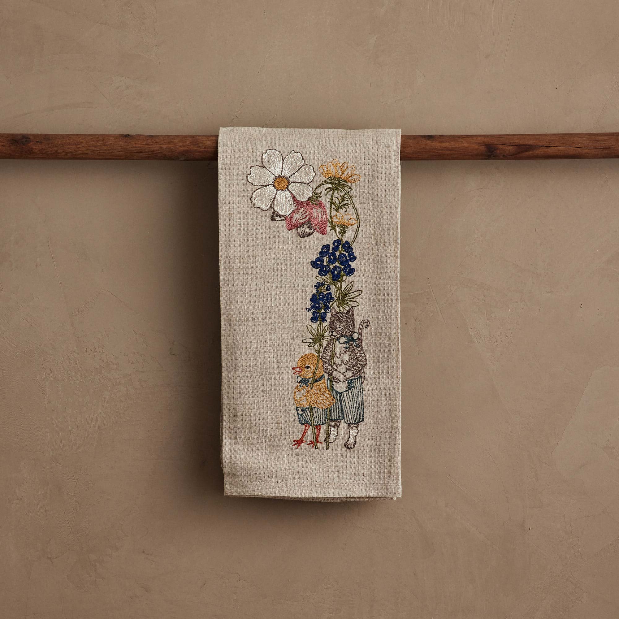 Spring Parade Bluebonnet Tea Towel