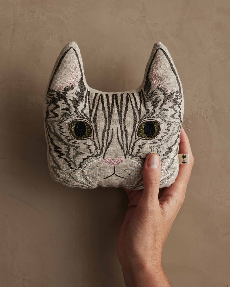 Tabby Cat Tiny Pillow