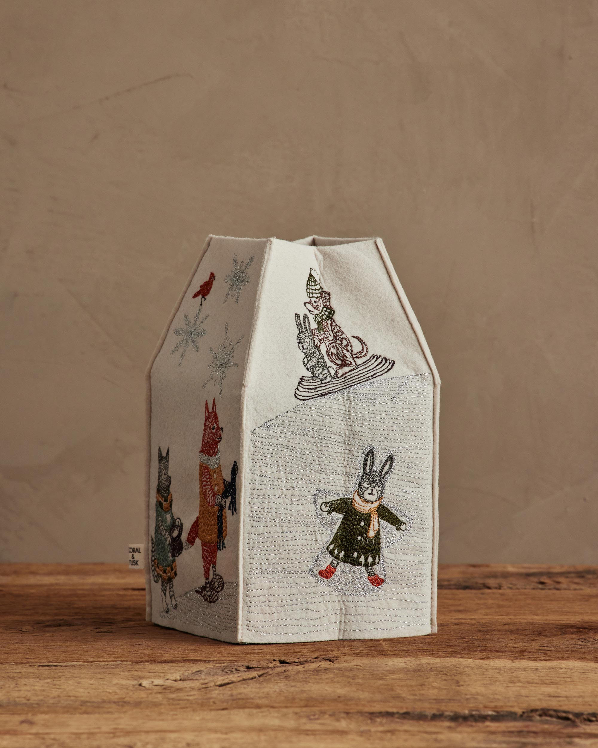 Snow Day Tissue Box Cover