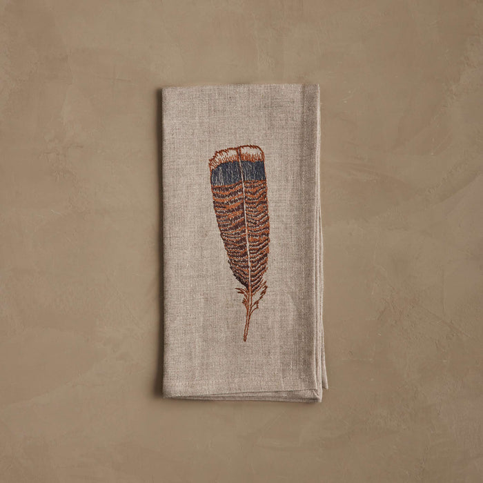 Turkey Feather Dinner Napkin
