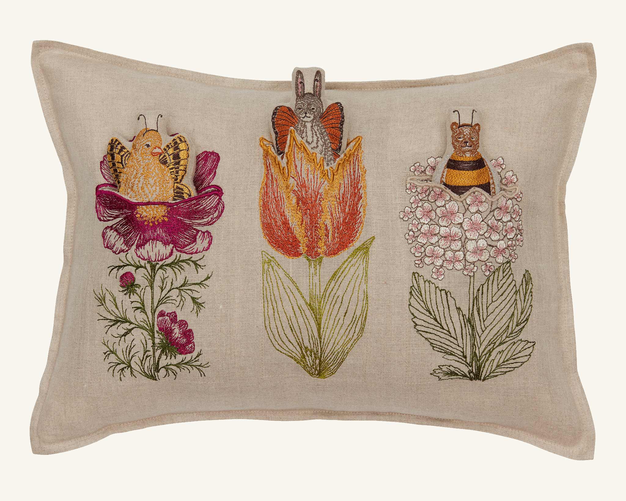 Flower Friends Pocket Pillow