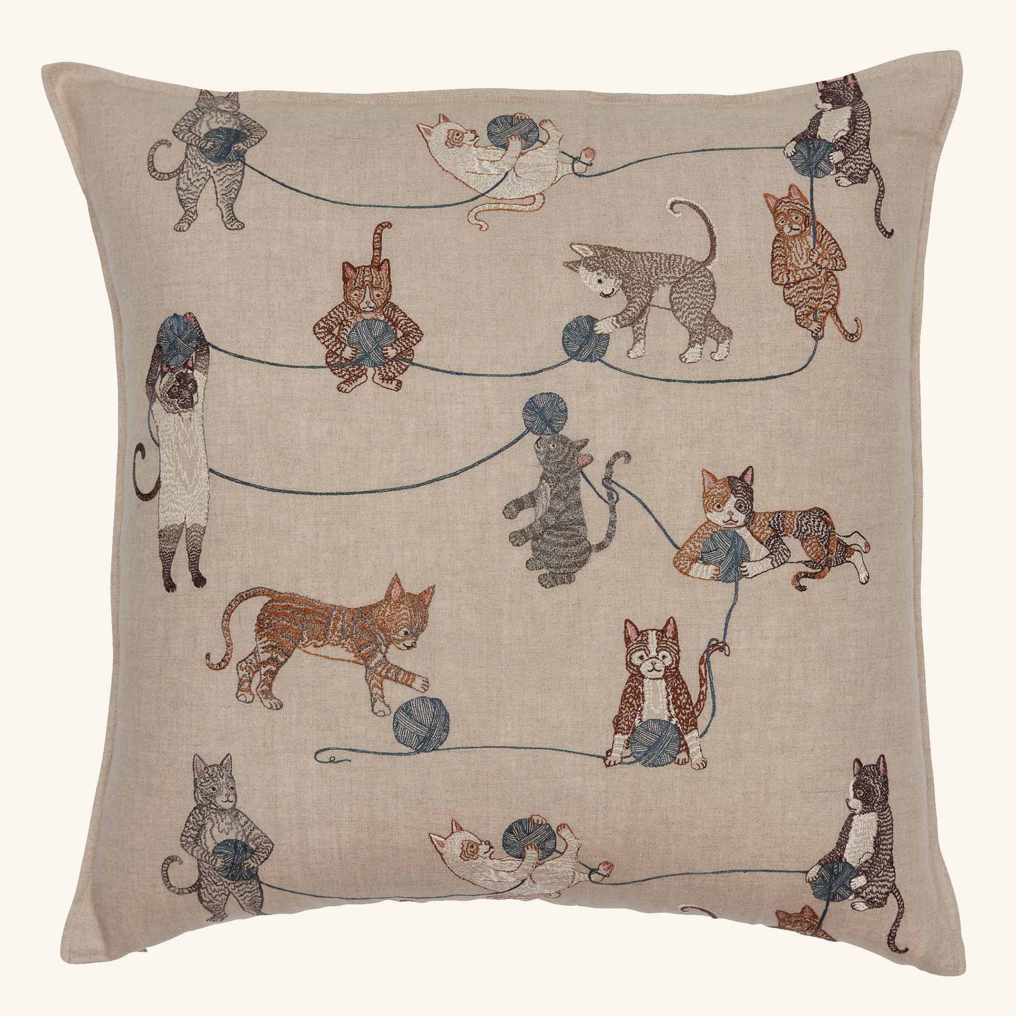 Playful Cats Pillow