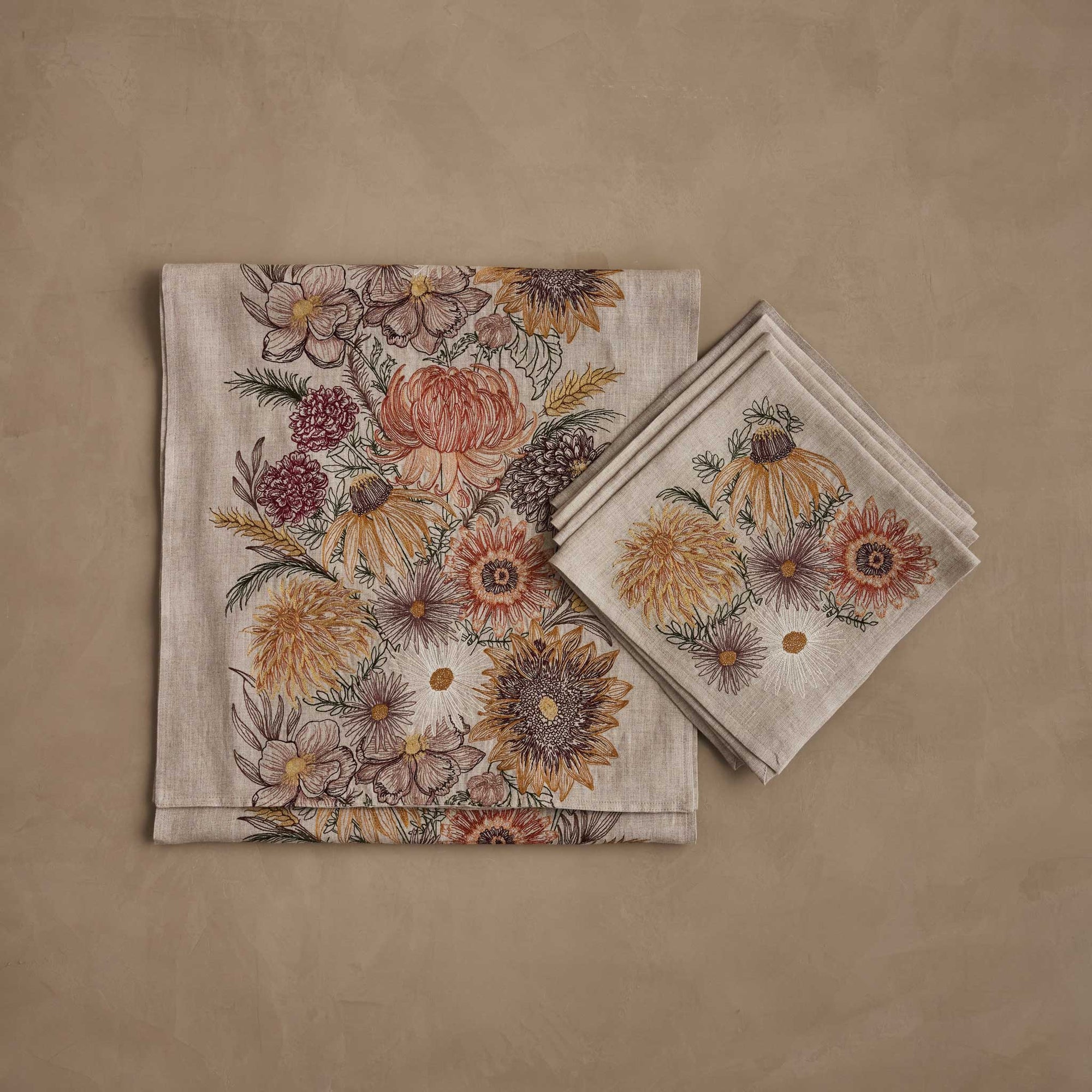 Autumn Blossoms Table Linens Set