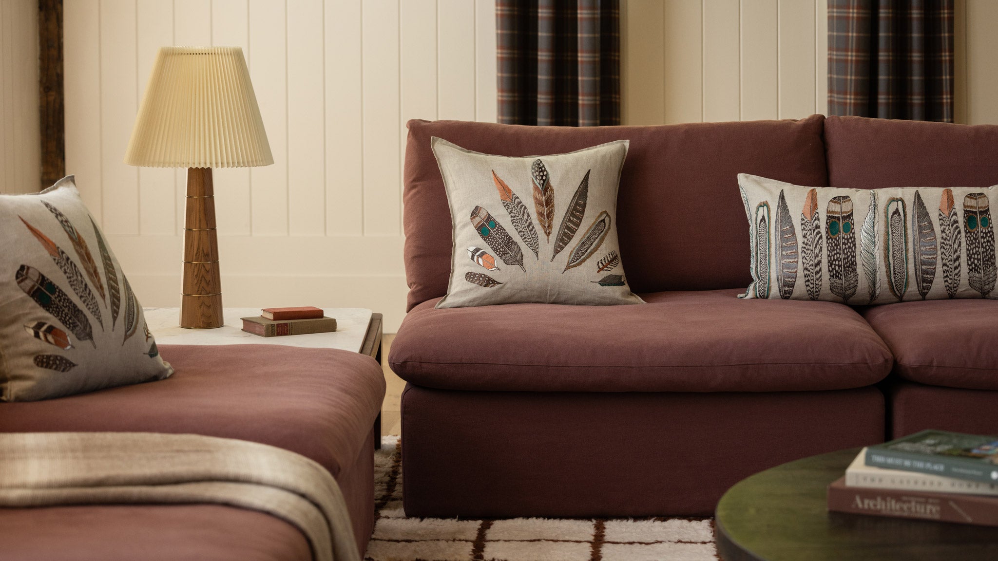 Plumes Fan Pillow