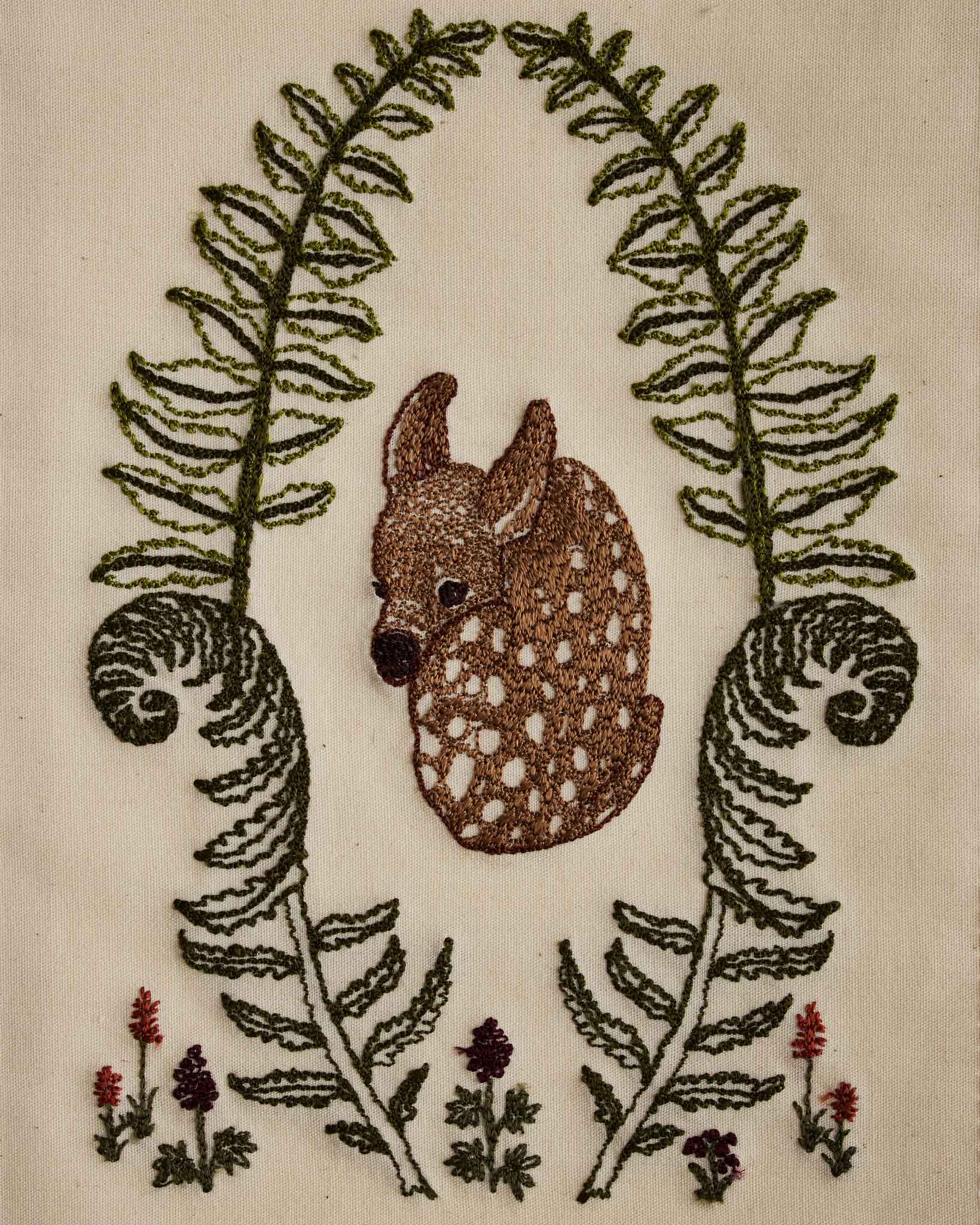 Fawn in Ferns Card