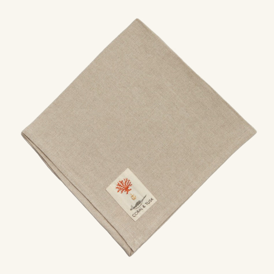 Coral Bouquet Dinner Napkin