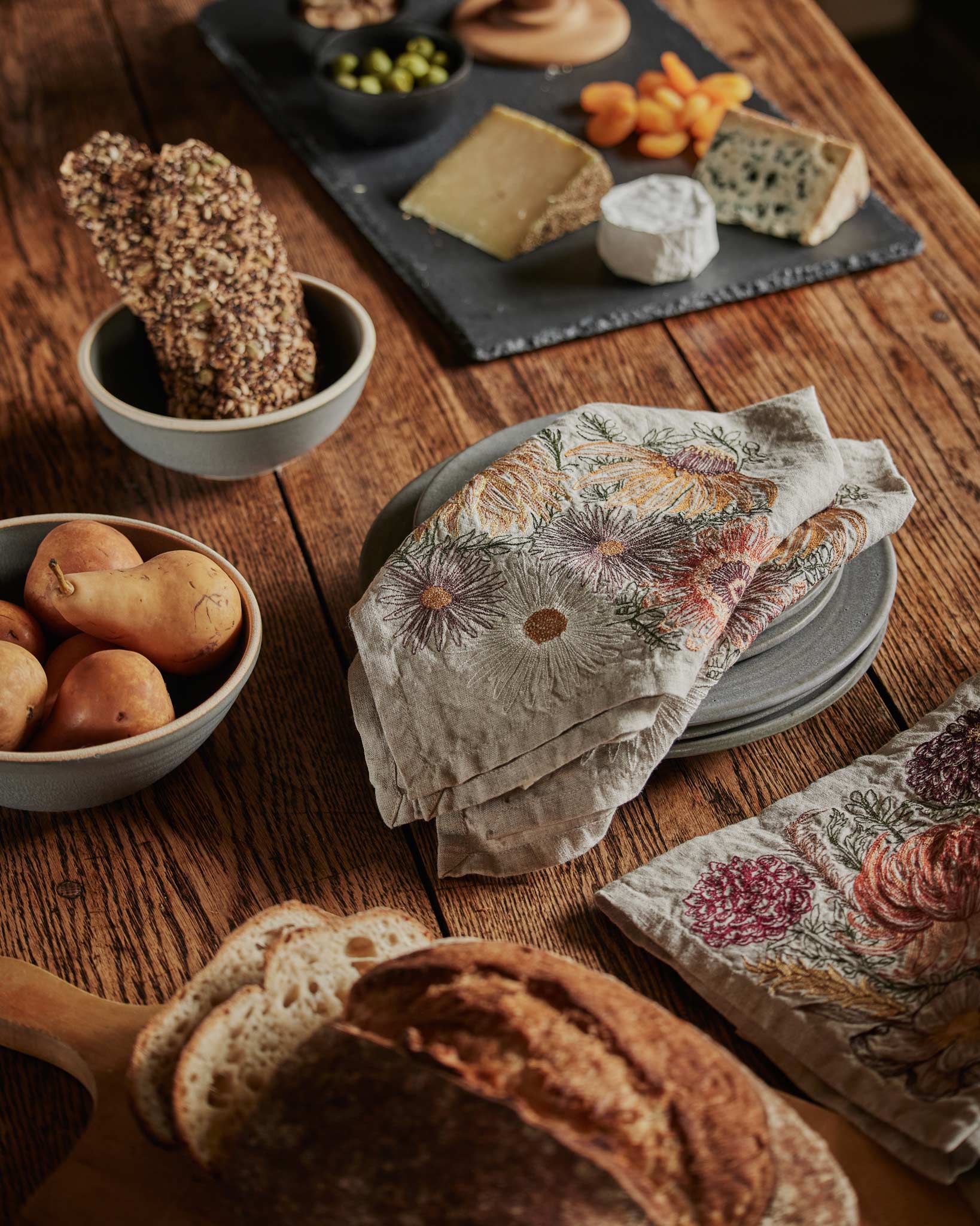Autumn Blossoms Dinner Napkin